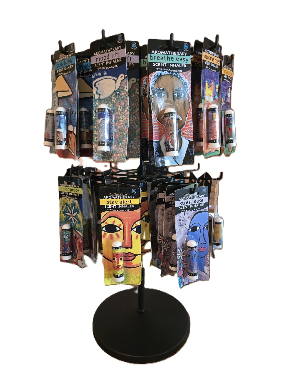 aromatherapy inhaler display for inhalers