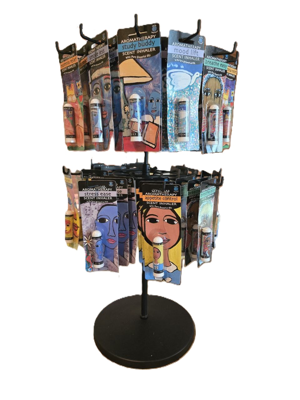 aromatherapy nasal inhaler display