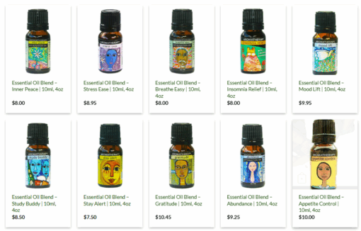 wholesale aromatherapy oil display